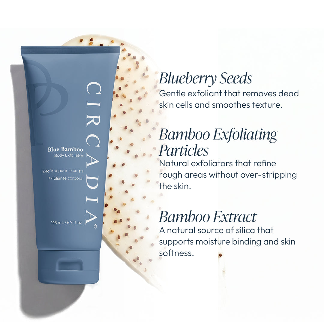 Blue Bamboo Exfoliator for Body