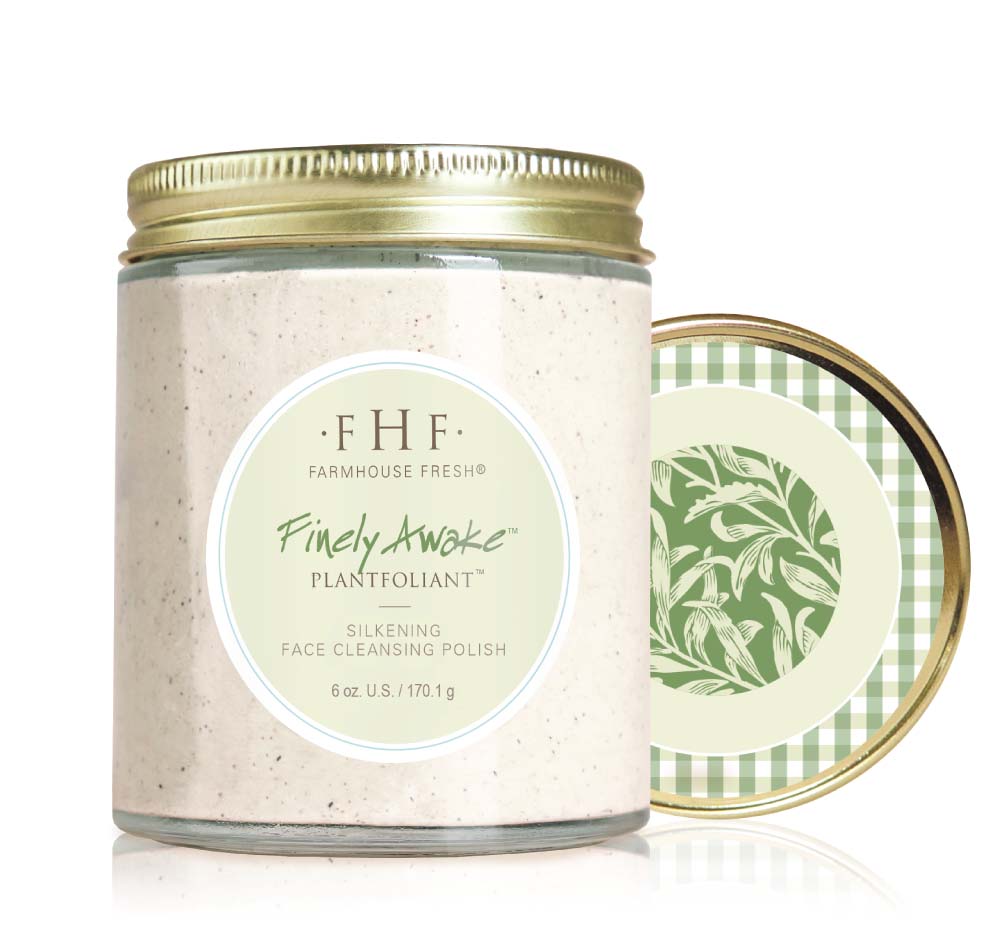 Finely Awake face cleansing polish for normal to oily skin prone to aging.