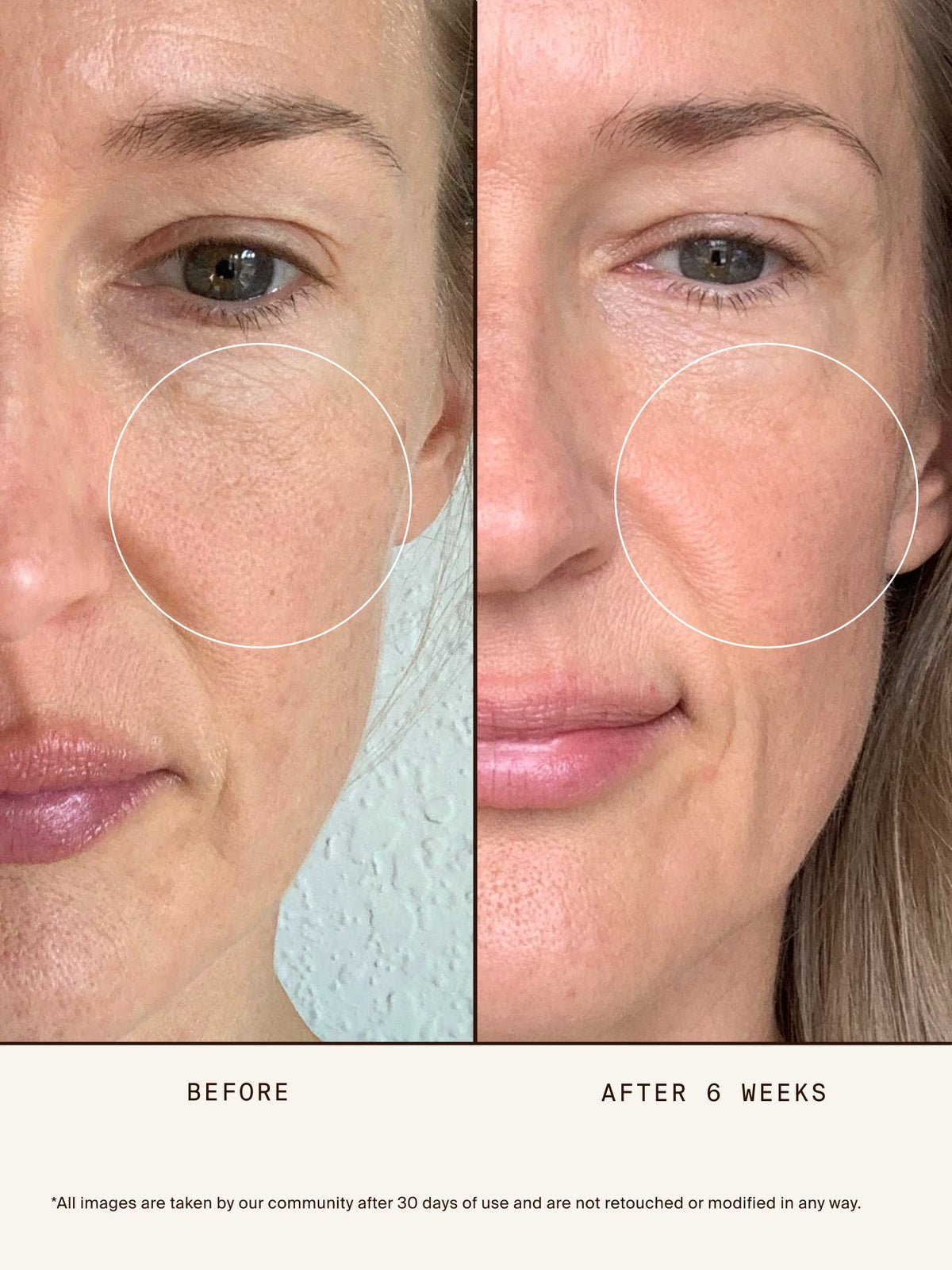 Woman applying Renew Pure Radiance Oil.