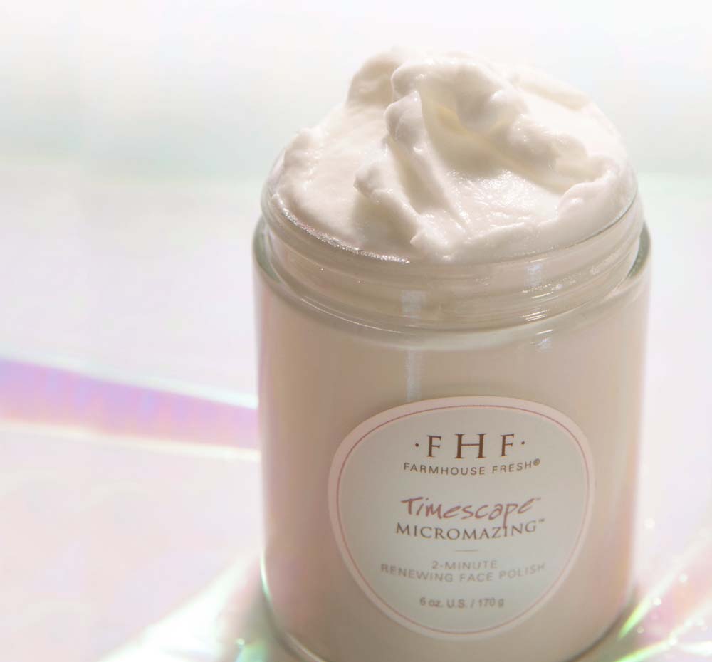 Timescape Micromazing face polish jar.