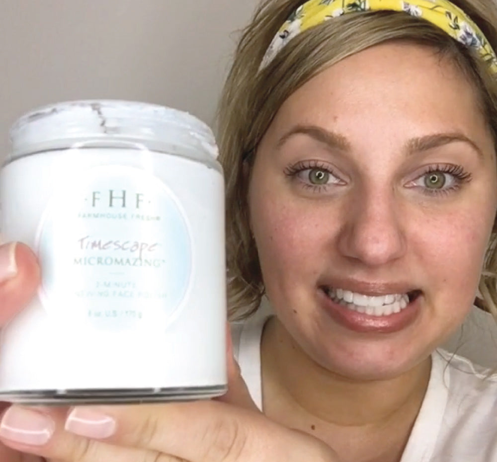 FarmHouse Fresh exfoliator routine guidance.