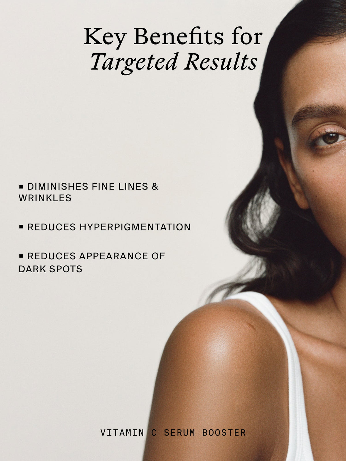 Vitamin C Serum Booster potent powder formula.